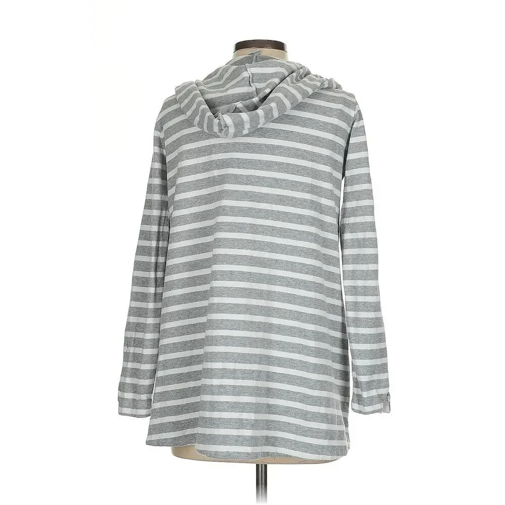 THE BLACK DOG GRAY HOOD CARDIGAN‎ SMALL